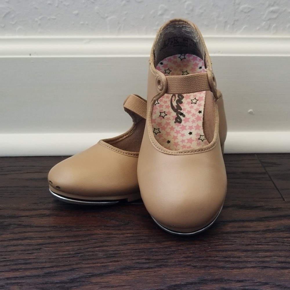 9 1/2 Toddler Nude Tap Shoe, no laces
